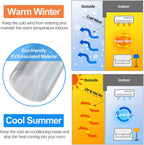 RELIANCER Magnetic Thermal Insulated Door Curtain,Waterproof EVA Door Cover,Fit Doors Size Up to 34"x78",Temperature Protection Insulated Doorway Curtain Partition,Patio Self-Closing Doors Net Screen