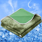 Size 90"x90" Lightweight Cooling Blanket Heat Absorbing for Hot Sleepers Summer Bed Couch All Season Use