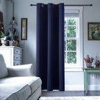 ChrisDowa Blackout Door Curtains for Doorway Privacy, Grommet Closet Curtains for Bedroom Closet Door, Thermal Insulated Temporary Doorway Cover Room Divider Drapes (1 Panel, Dark Grey, 34 x 80 Inch)