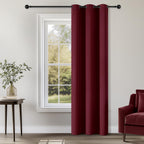 ChrisDowa Blackout Door Curtains for Doorway Privacy, Grommet Closet Curtains for Bedroom Closet Door, Thermal Insulated Temporary Doorway Cover Room Divider Drapes (1 Panel, Dark Grey, 34 x 80 Inch)
