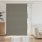 AJAZZ 100% Blackout Accordion Door Magnetic Door Curtain Folding Closet Doors Curtain Invisible Applicable Bedroom Room Living Room Doorway （Grey 42" W x 78" L 1 Panel