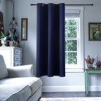 ChrisDowa Blackout Door Curtains for Doorway Privacy, Grommet Closet Curtains for Bedroom Closet Door, Thermal Insulated Temporary Doorway Cover Room Divider Drapes (1 Panel, Dark Grey, 34 x 80 Inch)