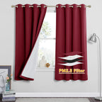 RYB HOME Dustproof Curtains for Large Window, Soundproof Thermal Insulated Blackout Curtains for Sliding Glass Door Furance Office Dorm Bedroom Living Room, Silver Grey, W62 x L95 inch, 2 Panels