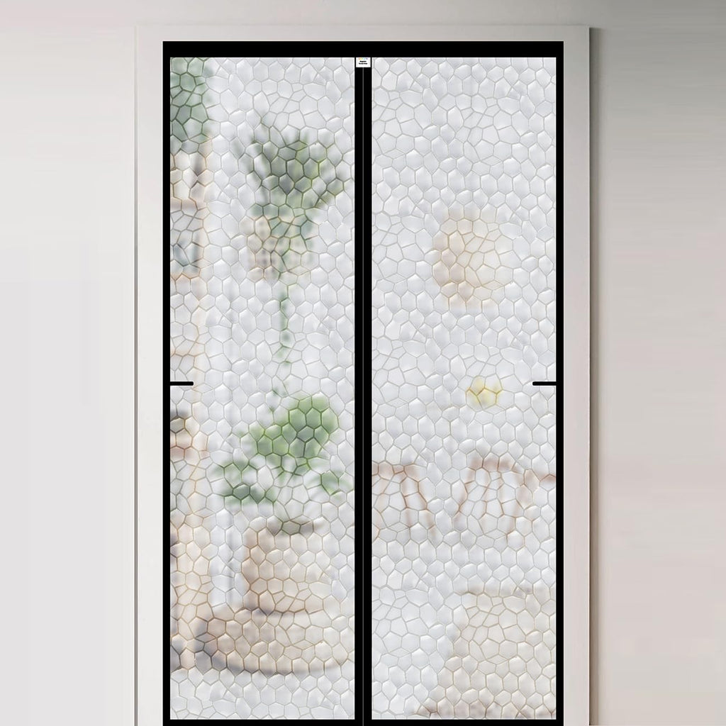 32x80 Inch Transparent Magnetic Thermal Insulated Self-Sealing Door Curtain Warm Winter Cool Summer Pet Kid Friendly