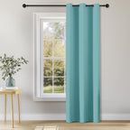ChrisDowa Blackout Door Curtains for Doorway Privacy, Grommet Closet Curtains for Bedroom Closet Door, Thermal Insulated Temporary Doorway Cover Room Divider Drapes (1 Panel, Dark Grey, 34 x 80 Inch)