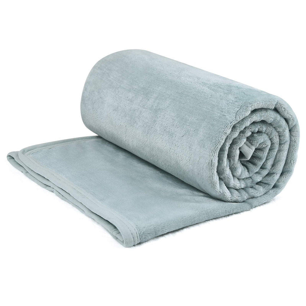 EIUE Comfortable Flannel Fleece Throw Blanket,Ultra Soft Nap Bedding Coverlets Quilt for Couch Sofa Bed Traveling,Lightweight Bed Blanket for All Season