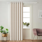 100% Blackout Privacy Door Curtain for Doorway, Magnetic Door Curtain for Closet & Hallway, 1 Panel, W45 x L80, Gray