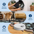 GarveeHome Floral Scalloped Kitchen Runner Rug, 2X6 Washable Hallway Runner Non-Slip, Soft Print Laundry Room Rug Low-Pile Stain Resistant Boho Carpet for Bathroom Bedroom Dorm, Black