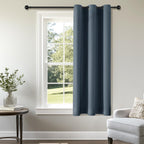 ChrisDowa Blackout Door Curtains for Doorway Privacy, Grommet Closet Curtains for Bedroom Closet Door, Thermal Insulated Temporary Doorway Cover Room Divider Drapes (1 Panel, Dark Grey, 34 x 80 Inch)