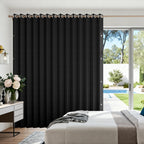 100% Blackout Privacy Door Curtain for Doorway, Magnetic Door Curtain for Closet & Hallway, 1 Panel, W45 x L80, Gray