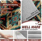 Aztec Rugs for Bedroom, Aztec Runner Rug, 2x7ft, Southwest Native American Rustic Hallway Runner, Boho Ethnic Retro Low Pile Washable Runner Rug - Aztec Home Decor