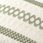 Set of 2 18x18 Inch Sage Green Macrame Woven Boho Farmhouse Pillow Covers Retro Cotton Cushion Cases for Sofa Bed Chair Summer Spring Decor