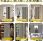AJAZZ 100% Blackout Accordion Door Magnetic Door Curtain Folding Closet Doors Curtain Invisible Applicable Bedroom Room Living Room Doorway （Grey 42" W x 78" L 1 Panel