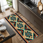 Aztec Rugs for Bedroom, Aztec Runner Rug, 2x7ft, Southwest Native American Rustic Hallway Runner, Boho Ethnic Retro Low Pile Washable Runner Rug - Aztec Home Decor