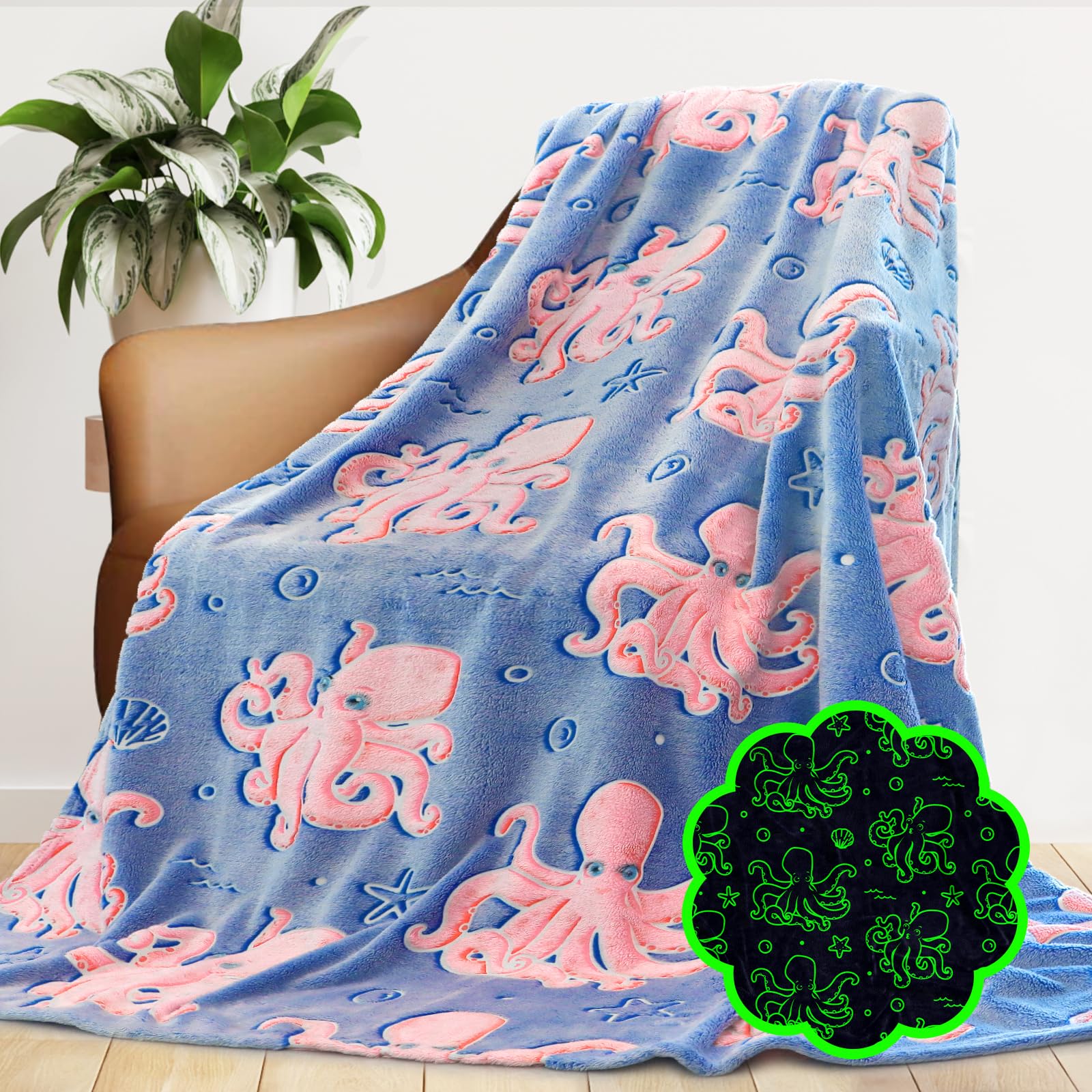 Small Throw Blanket for Kids Toddlers, Ultra Soft Warm Fuzzy Fleece Baby Blankets for Boys Girls, Nursery Throws for Crib Stroller Car Playroom Decor, Birthday Gifts 40x50inches