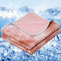 Size 90"x90" Lightweight Cooling Blanket Heat Absorbing for Hot Sleepers Summer Bed Couch All Season Use