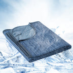 OIGAE Cooling Blanket for Hot Sleepers - Soft & Lightweight Summer Cold Blanket for Night Sweats | Perfect for Bed, Couch, Sofa (Grey, Throw 50" x 70")