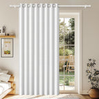 100% Blackout Privacy Door Curtain for Doorway, Magnetic Door Curtain for Closet & Hallway, 1 Panel, W45 x L80, Gray