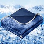 Size 90"x90" Lightweight Cooling Blanket Heat Absorbing for Hot Sleepers Summer Bed Couch All Season Use