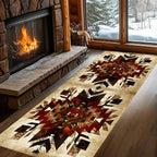 Southwestern Tribal Runner Rug, 2x6ft, Native American Ethnic Pattern Print Distressed Aztec Retro Throw Rugs, Cozy Reduce Noise Western Decor Rugs for Living Room Bedroom