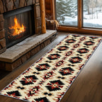 Aztec Rugs for Bedroom, Aztec Runner Rug, 2x7ft, Southwest Native American Rustic Hallway Runner, Boho Ethnic Retro Low Pile Washable Runner Rug - Aztec Home Decor