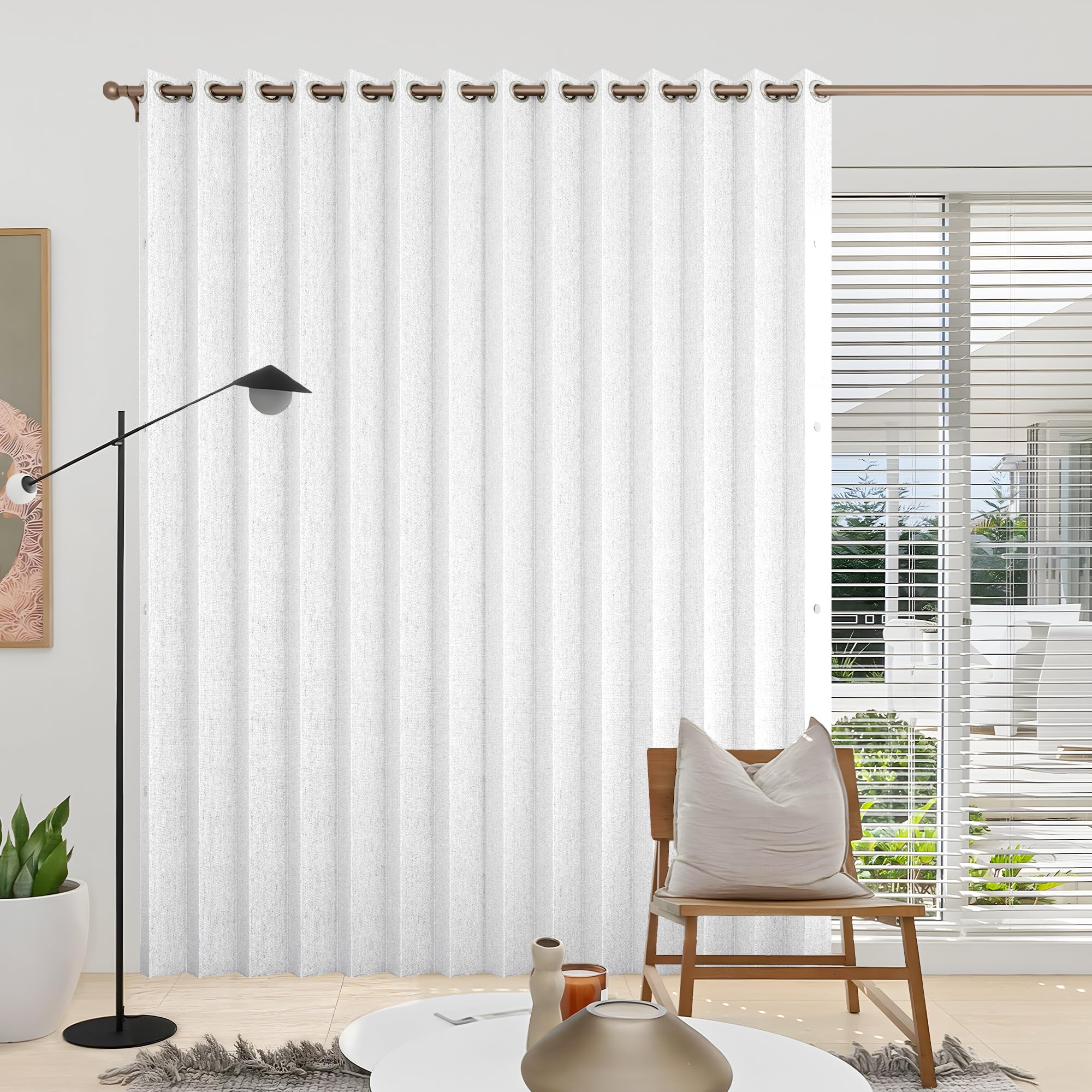 100% Blackout Privacy Door Curtain for Doorway, Magnetic Door Curtain for Closet & Hallway, 1 Panel, W45 x L80, Gray
