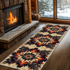 Aztec Rugs for Bedroom, Aztec Runner Rug, 2x7ft, Southwest Native American Rustic Hallway Runner, Boho Ethnic Retro Low Pile Washable Runner Rug - Aztec Home Decor