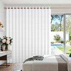 100% Blackout Privacy Door Curtain for Doorway, Magnetic Door Curtain for Closet & Hallway, 1 Panel, W45 x L80, Gray