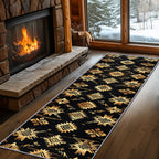 Aztec Rugs for Bedroom, Aztec Runner Rug, 2x7ft, Southwest Native American Rustic Hallway Runner, Boho Ethnic Retro Low Pile Washable Runner Rug - Aztec Home Decor