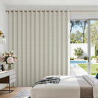 100% Blackout Privacy Door Curtain for Doorway, Magnetic Door Curtain for Closet & Hallway, 1 Panel, W45 x L80, Gray