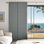 100% Blackout Privacy Door Curtain for Doorway, Magnetic Door Curtain for Closet & Hallway, 1 Panel, W45 x L80, Gray