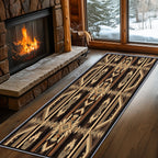 Aztec Rugs for Bedroom, Aztec Runner Rug, 2x7ft, Southwest Native American Rustic Hallway Runner, Boho Ethnic Retro Low Pile Washable Runner Rug - Aztec Home Decor